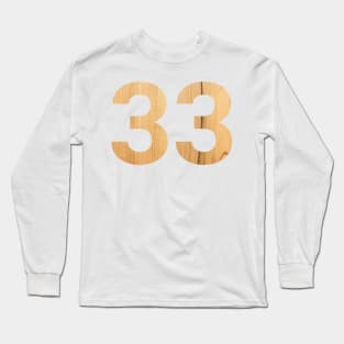 33 celebration day with nature wooden Long Sleeve T-Shirt